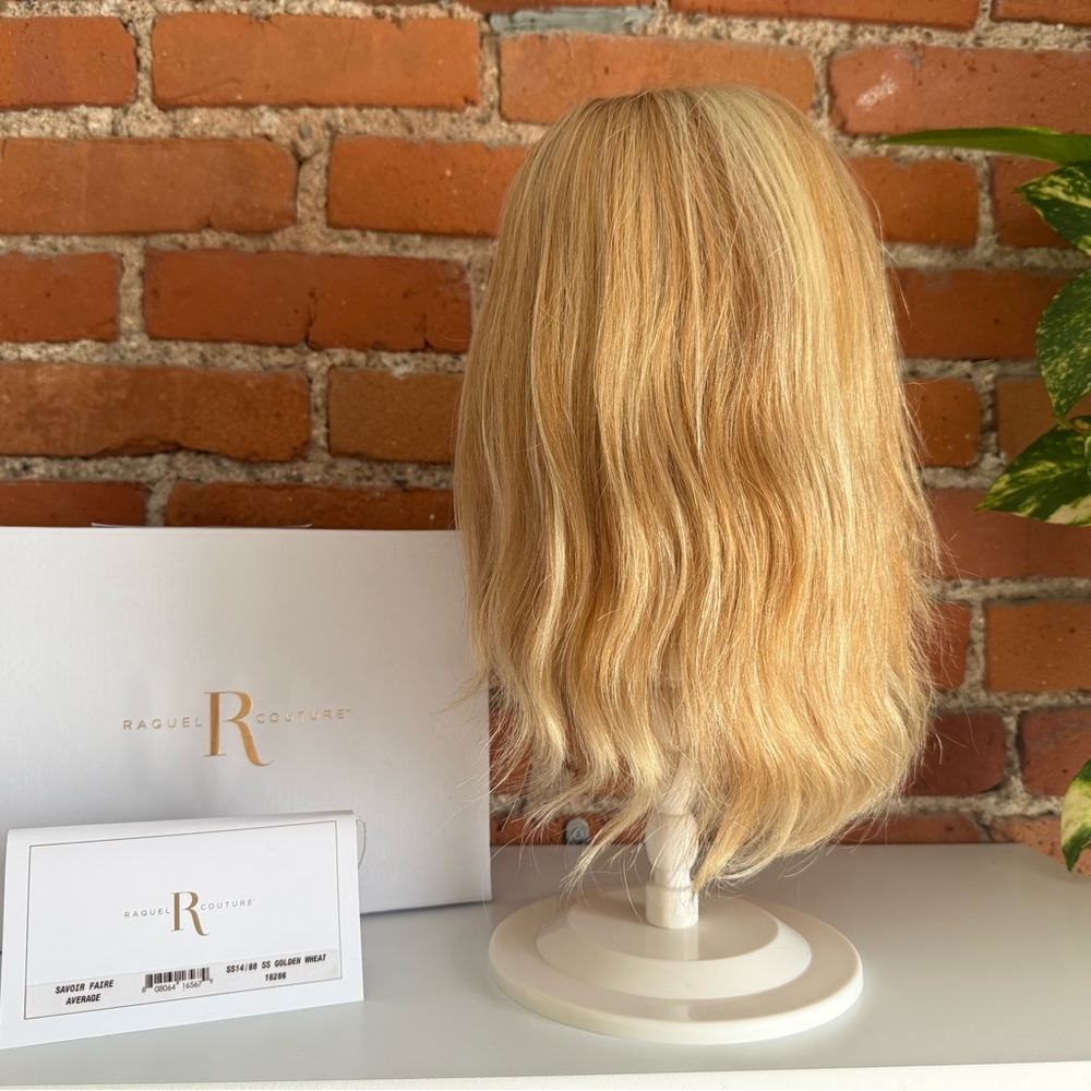 SAVOIR FAIRE Remy Human Hair Wig RAQUEL WELCH HandTied+Lace SS14/88 Golden Wheat - Picture 4 of 10
